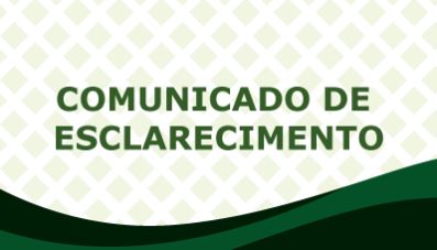 Comunicado de esclarecimento