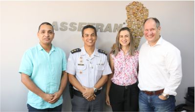 Assetran recebe visita do Tenente Coronel do BPTRAN