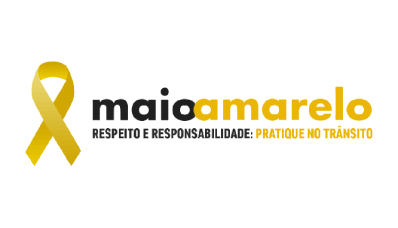 Maio Amarelo. Seja prudente, respeita as leis de trânsito.